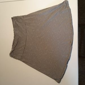 Grey and white casual skirt